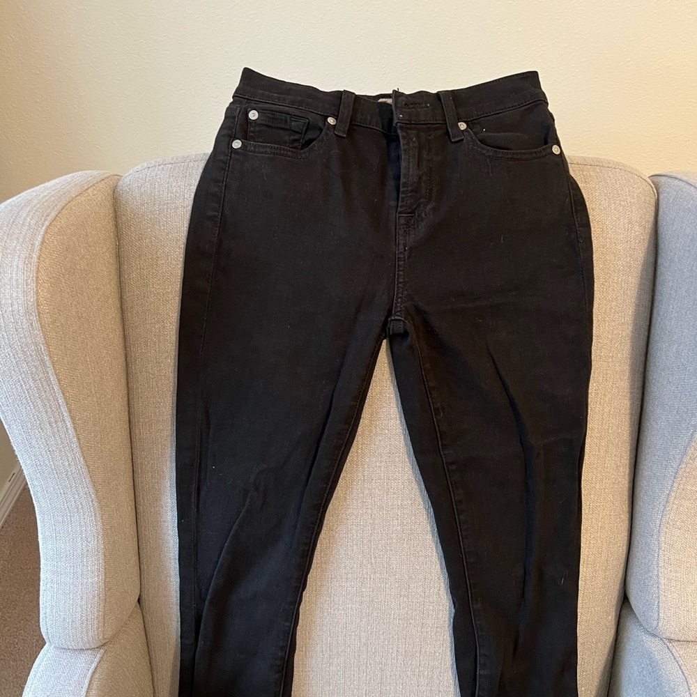 Seven for all Mankind - black skinny jeans - size 25